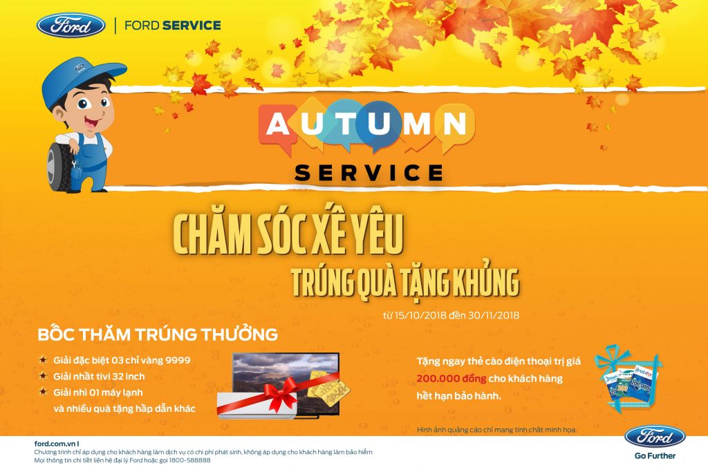 Làm Dịch vụ, Trúng vàng 9999 với chương trình Autumn Service