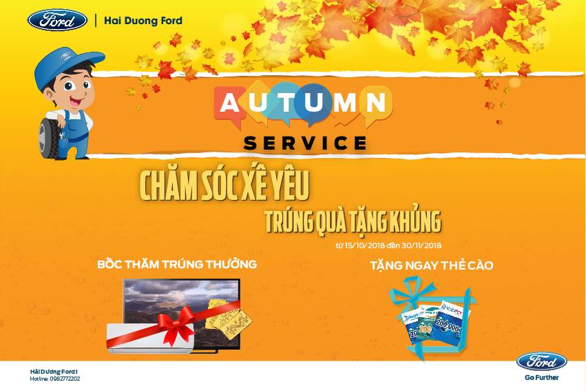 Kết quả chương trình bốc thăm trúng thưởng “Autumn Service”