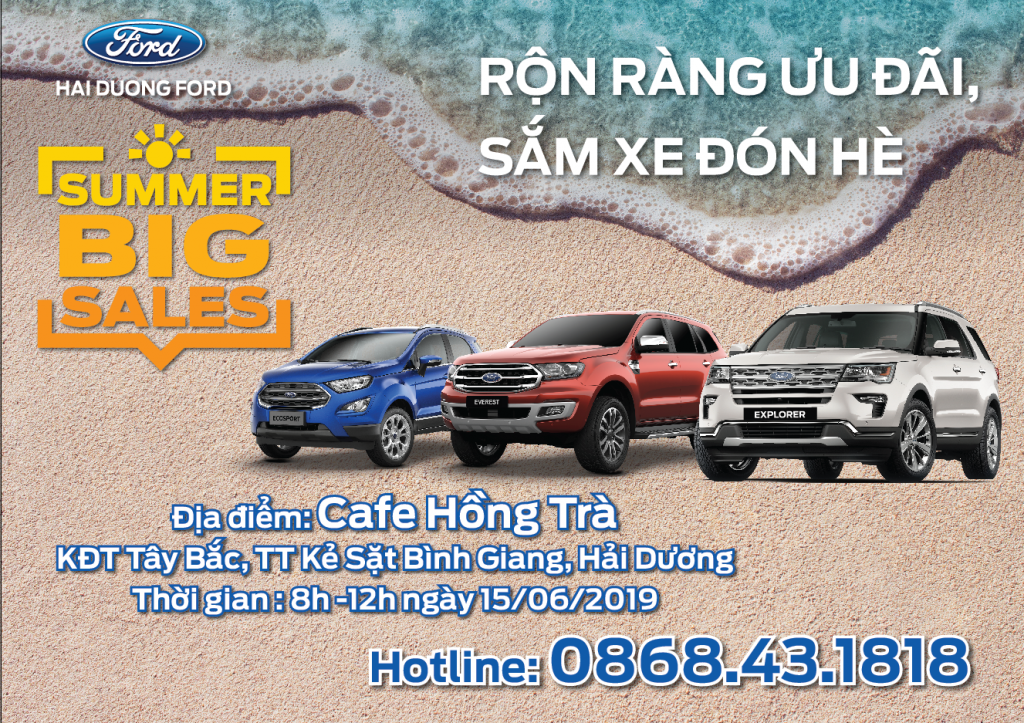 CHƯƠNG TRÌNH LÁI THỬ XE “SUMMER BIG SALE ” TẠI HUYỆN BÌNH GIANG NGÀY 15/06/2019