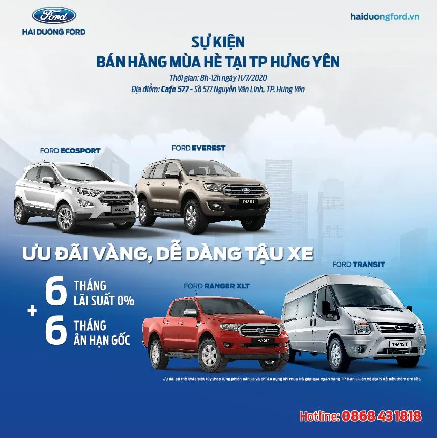 SỰ KIỆN BÁN HÀNG MÙA HÈ TẠI THÀNH PHỐ HƯNG YÊN 11/07/2020