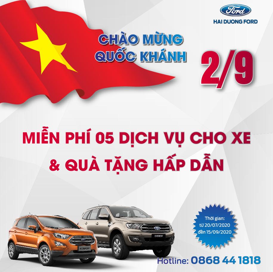 Khuyến mại chào mừng Quốc Khánh 2/9 từ 20/7/2020 – 15/09/2020