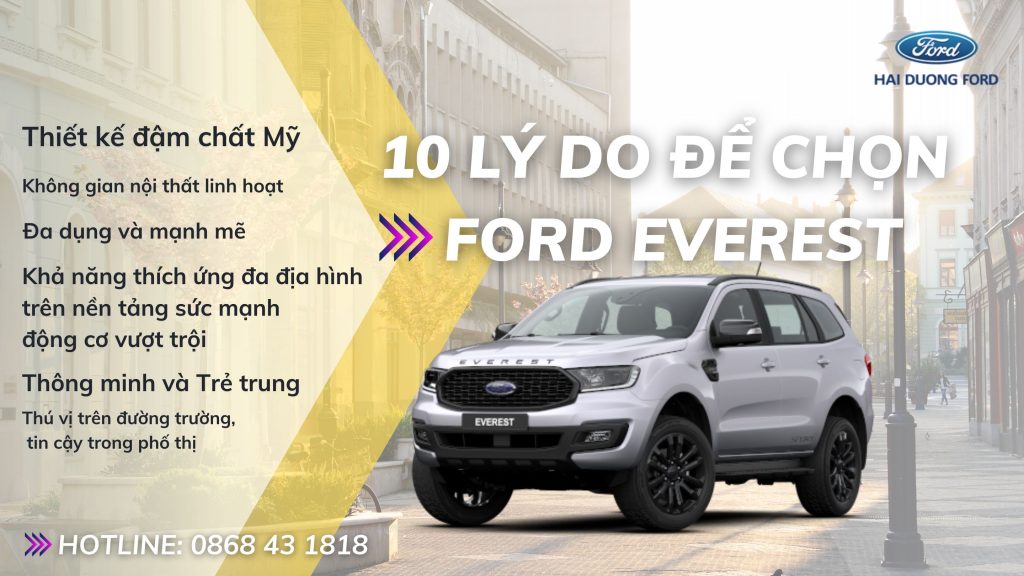 10 LÝ DO ĐỂ CHỌN FORD EVEREST