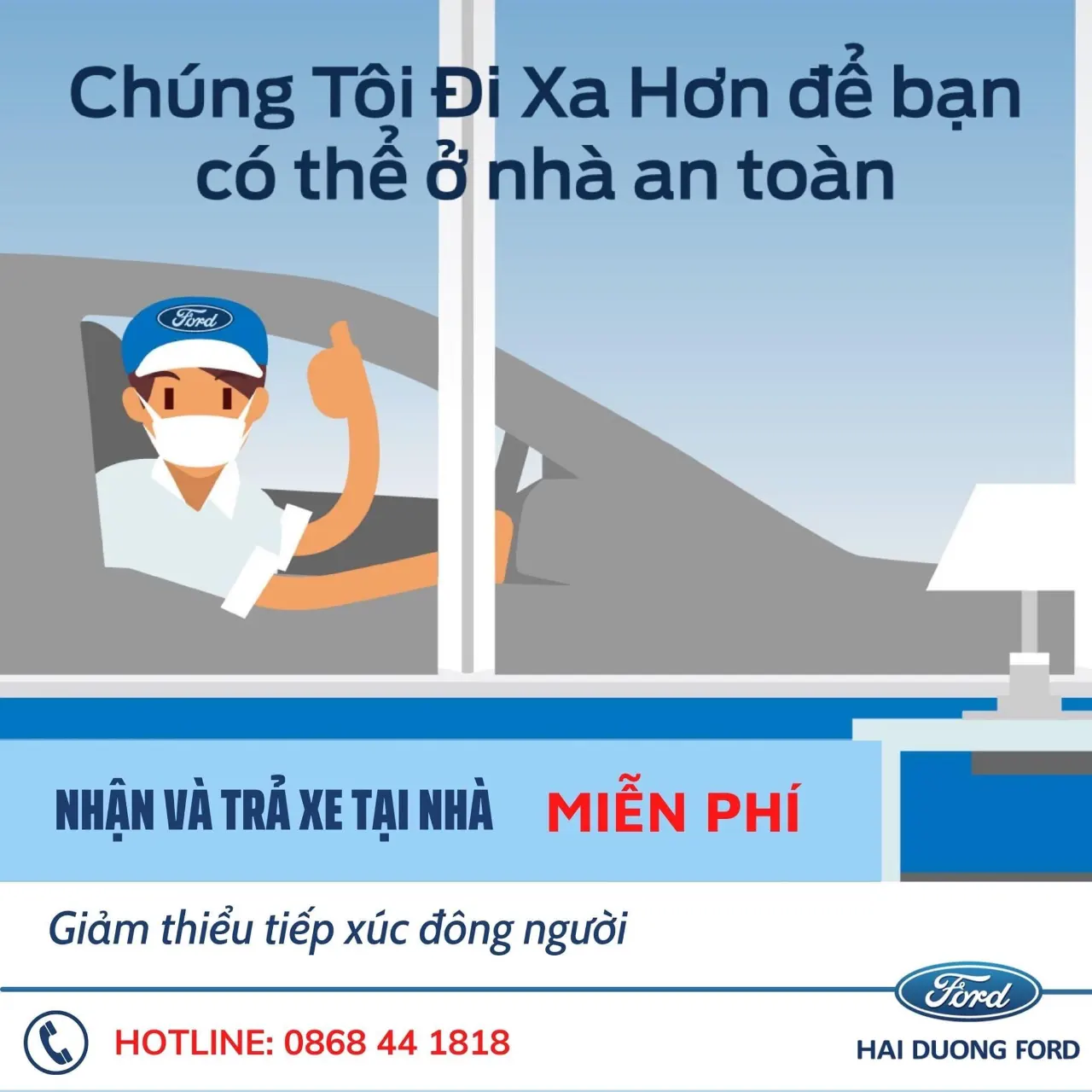 CHÚNG TÔI ĐI XA HƠN ĐỂ BẠN CÓ THỂ Ở NHÀ AN TOÀN!!!