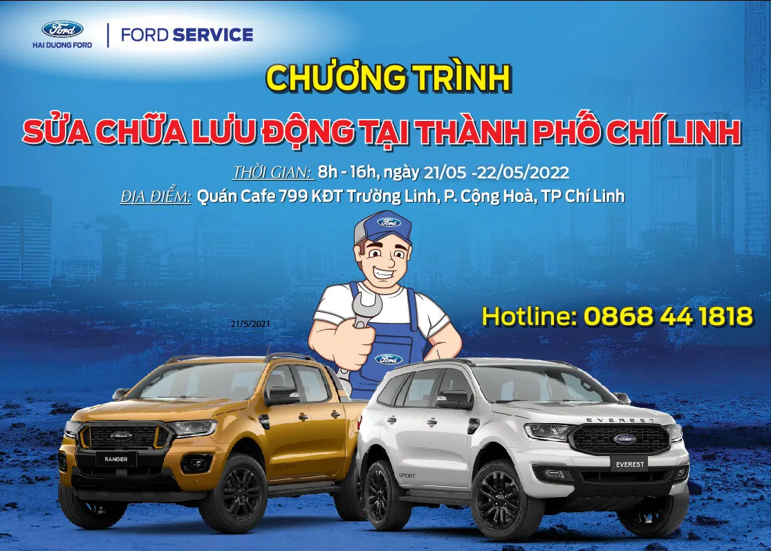 CHƯƠNG TRÌNH SỬA CHỮA LƯU ĐỘNG TẠI TP CHÍ LINH