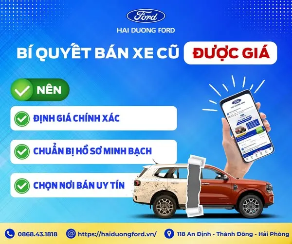 BÍ QUYẾT BÁN XE CŨ ĐƯỢC GIÁ