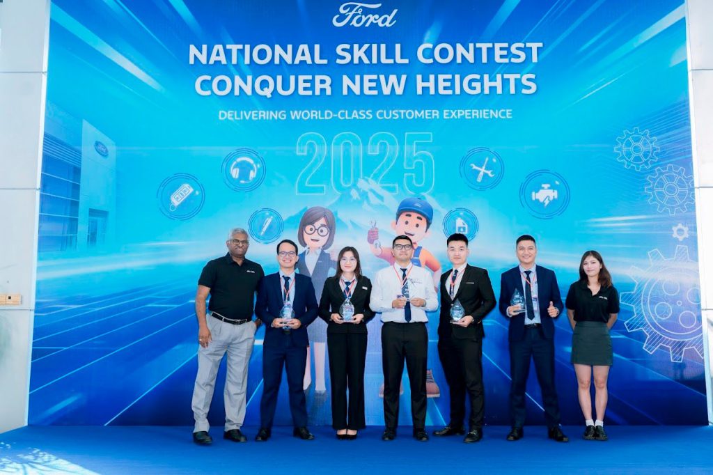 TƯ VẤN BÁN HÀNG HẢI DƯƠNG FORD ĐẠT TOP 5 HỘI THI TAY NGHỀ TOÀN QUỐC 2025 – KHU VỰC MIỀN BẮC