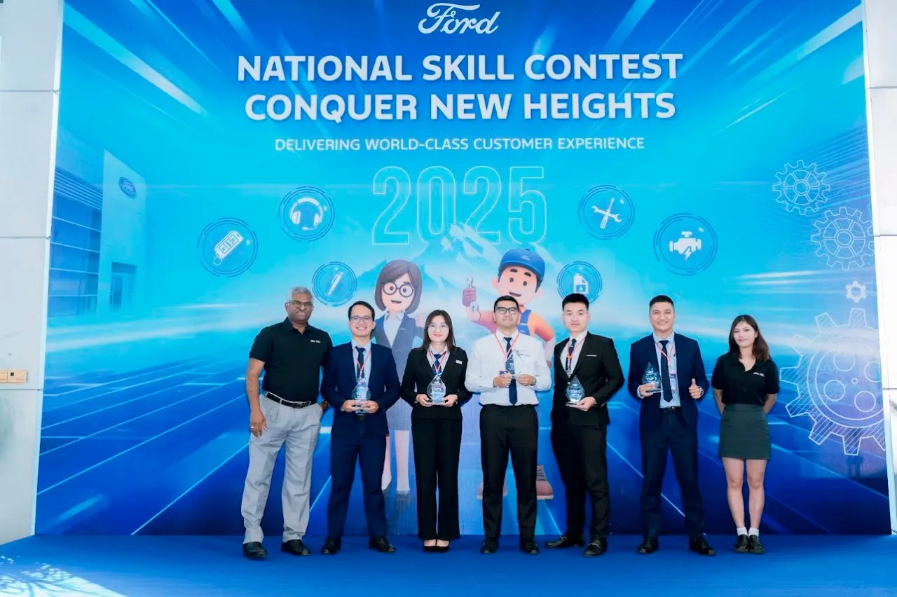 TƯ VẤN BÁN HÀNG HẢI DƯƠNG FORD ĐẠT TOP 5 HỘI THI TAY NGHỀ TOÀN QUỐC 2025 – KHU VỰC MIỀN BẮC