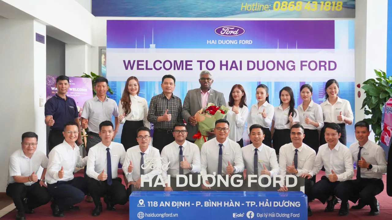 HẢI DƯƠNG FORD VINH DỰ TIẾP ĐÓN ÔNG ANTONY KURIAN – FORD MKT & SALES DIRECTOR ĐẾN THĂM VÀ LÀM VIỆC