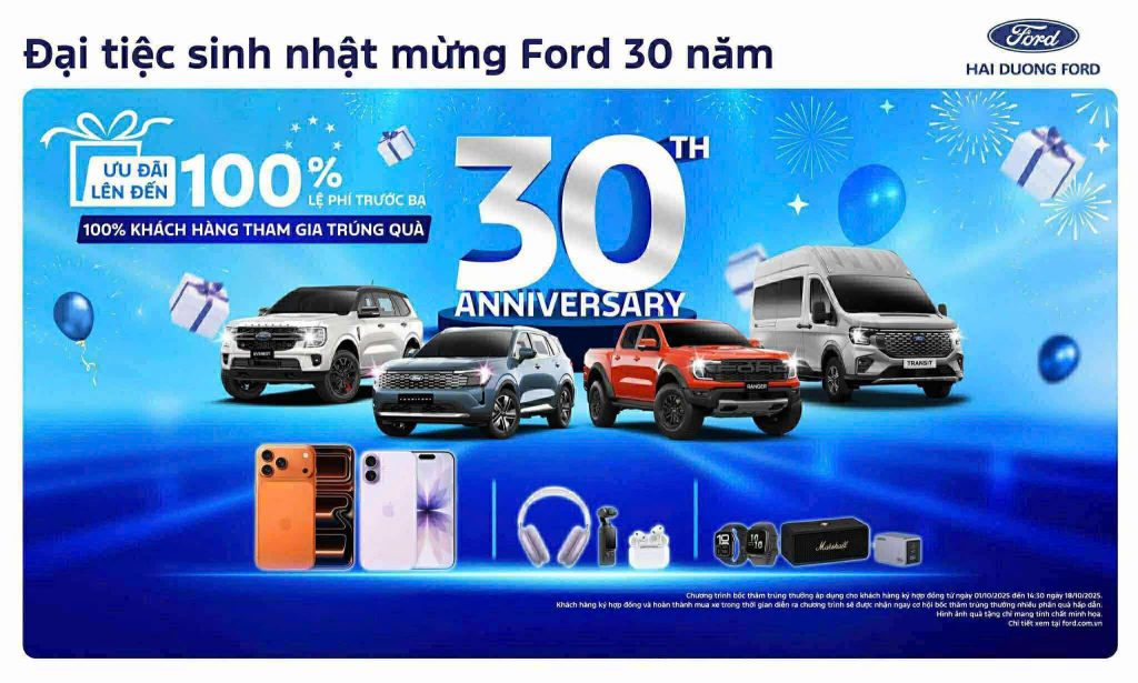 ĐẠI TIỆC SINH NHẬT FORD 30 NĂM