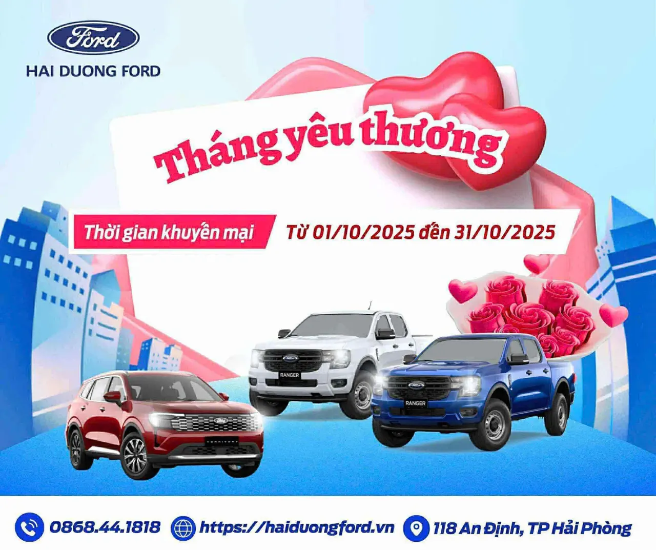 CHƯƠNG TRÌNH KHUYẾN MẠI THÁNG 10- THÁNG YÊU THƯƠNG