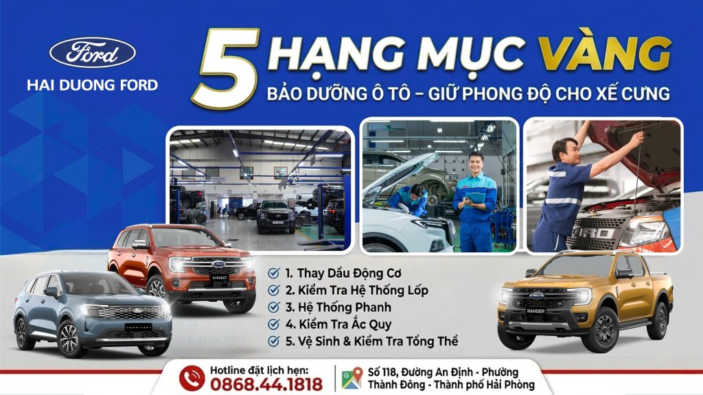 5 HẠNG MỤC VÀNG – GIỮ PHONG ĐỘ CHO XẾ CƯNG
