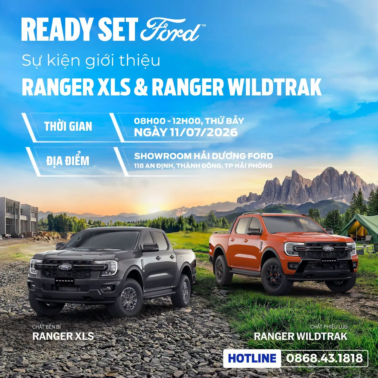 SỰ KIỆN RA MẮT FORD RANGER XLS & WILDTRAK MỚI | HẢI DƯƠNG FORD