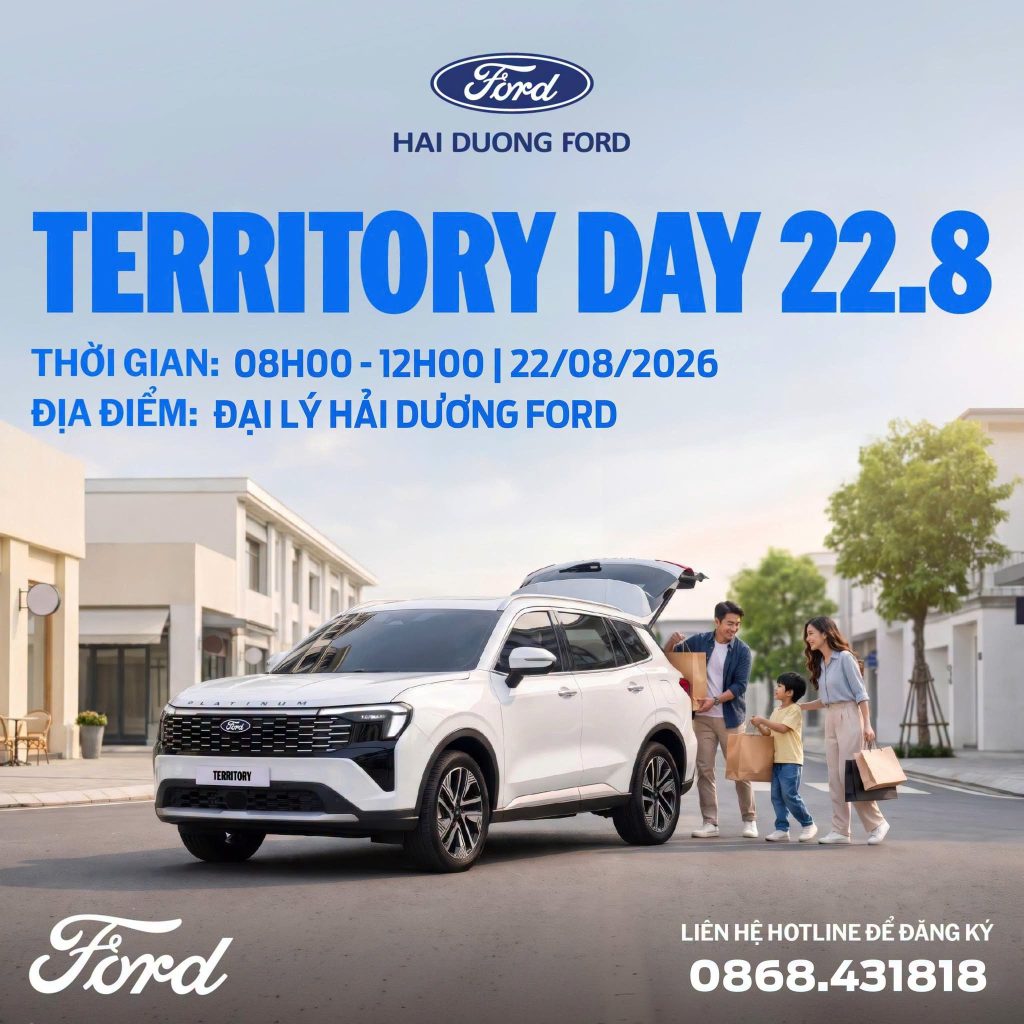 TERRITORY DAY 22.8 – SẴN SÀNG KHÁM PHÁ FORD TERRITORY PLATINUM MỚI!